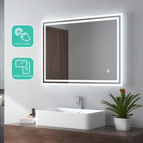 EMKE espejo LED baño táctil con luz