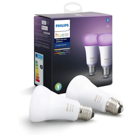 Philips HUE E27 LED 2 bombillas