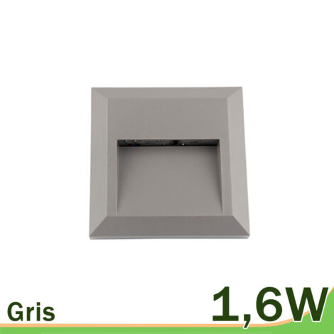 Aplique pared gris LED exterior