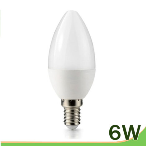 bombilla led vela c37 e14 6w