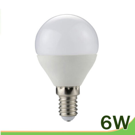 bombilla led 6w e14 g45