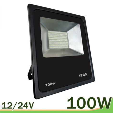 Proyector LED 100w negro smd 12v 24v