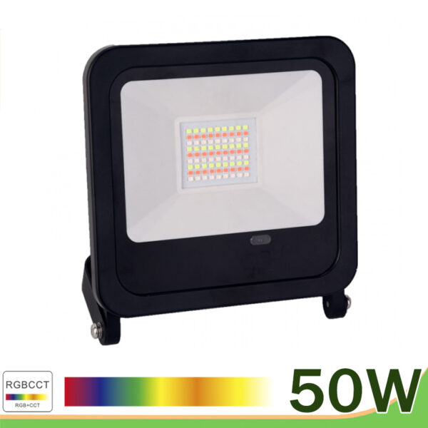 Proyector led 50w negro rgb cct