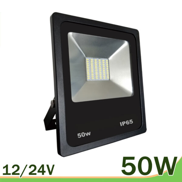 proyector led 50w 12V 24V smd negro